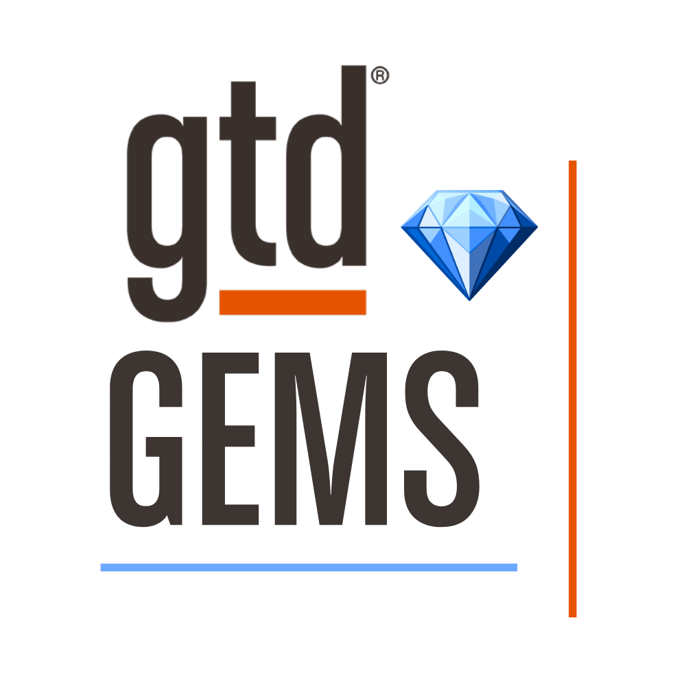 GTD Gems Series Logo GTD Gems Series Logo Black Text on White Background