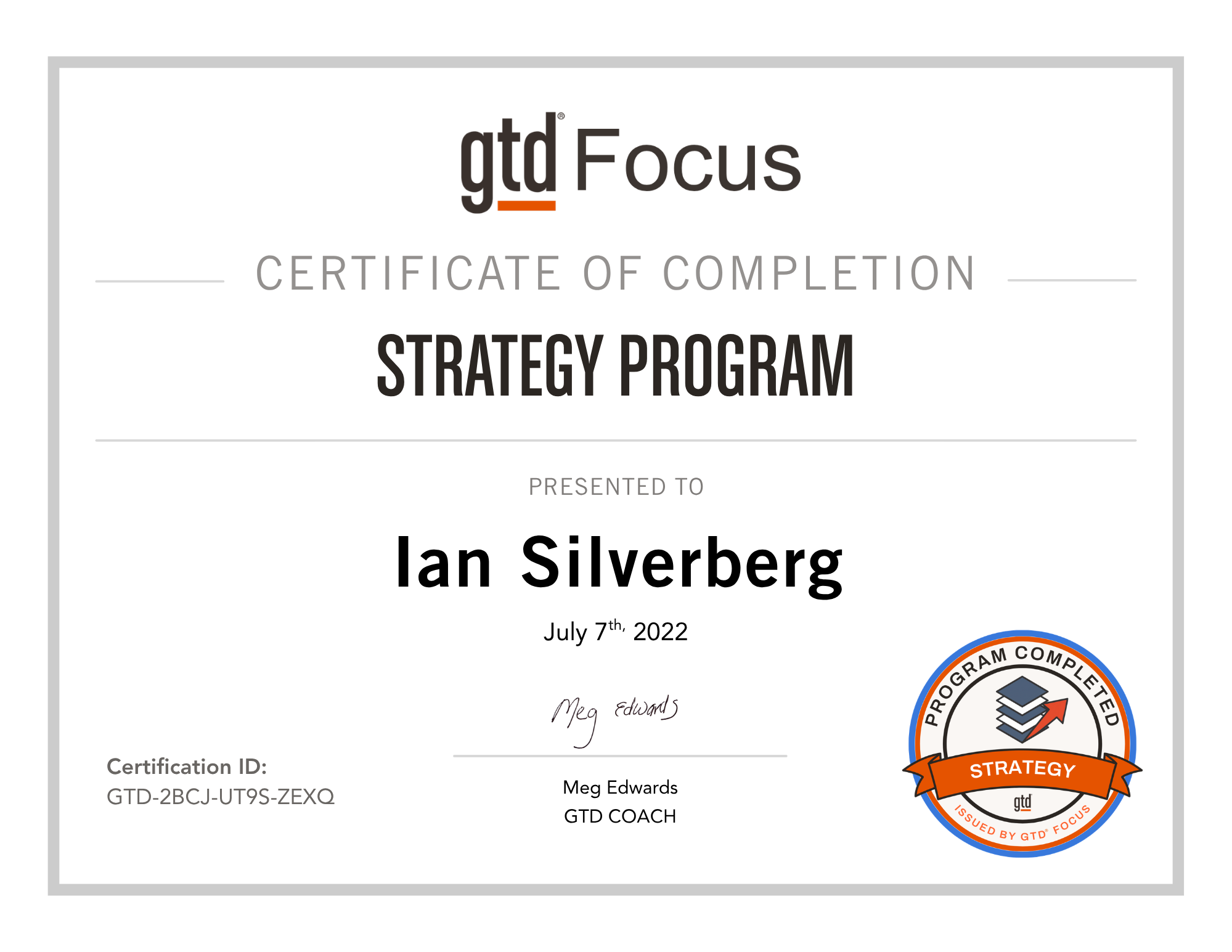 certificationiansilverberg