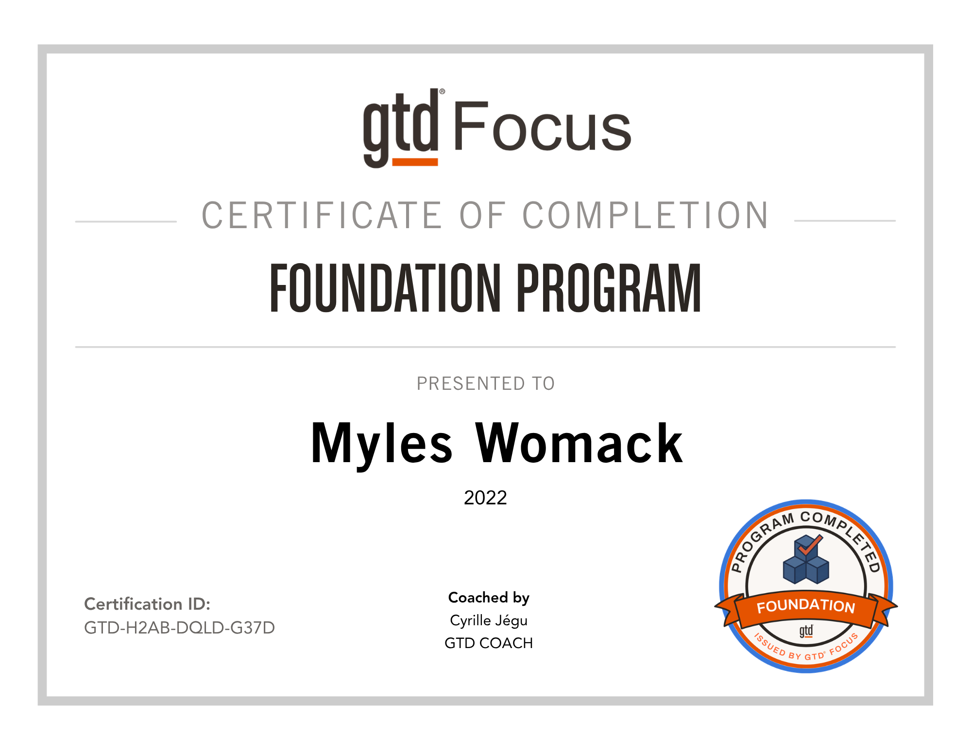 certificationmyleswomack